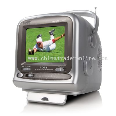 9 COLOR TV with BUILT-IN DVD PLAYER